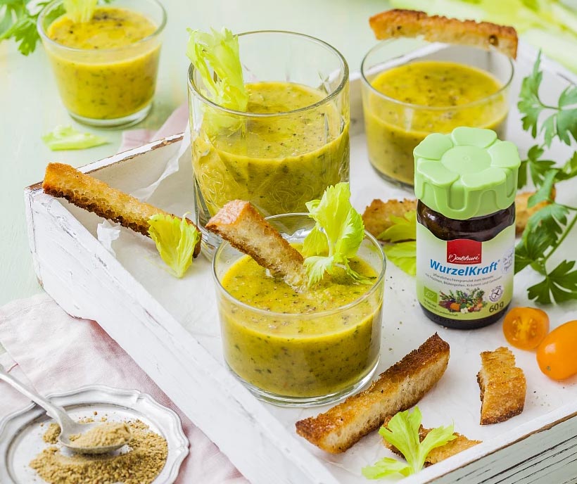 Zelené gaspacho à la WurzelKraft